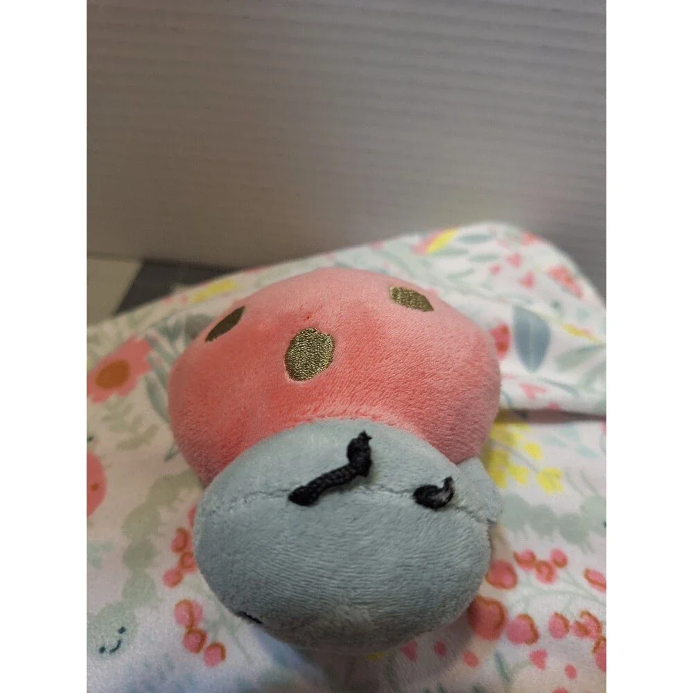 Carters Ladybug Flowers Lovey Security Blanket Plush